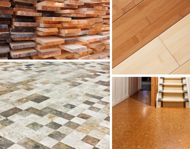 eco-friendly flooring options stone bamboo cork reclaimed wood
